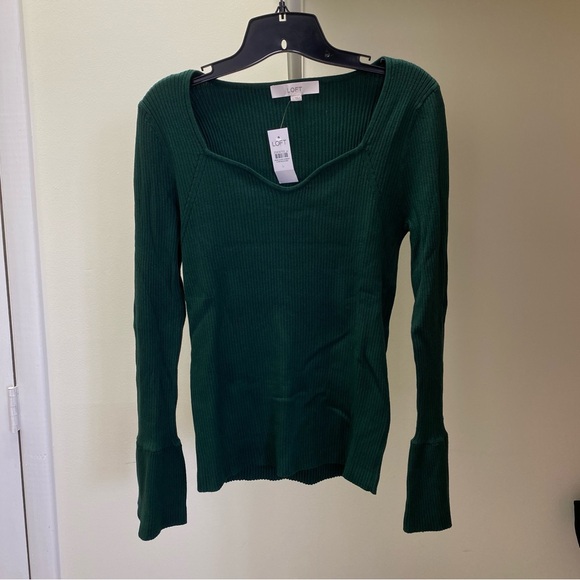 Emerald Ribbed Sweater - Picture 3 of 4